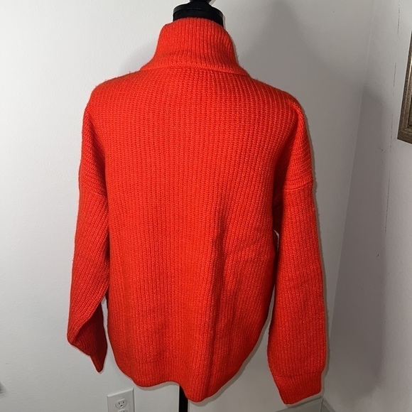 Vince Camuto crossfire ribbed half zipper mock neck sweater Sz XL new - Picture 4 of 9